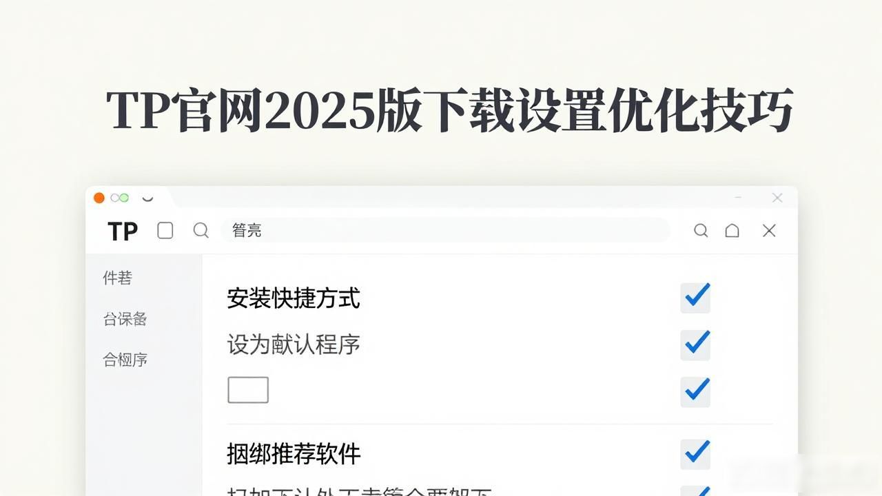 避免卡顿弹窗的下载安装技巧_如何优化TP官网2025最新版下载的设置?_TP官网2025最新版安装设置优化