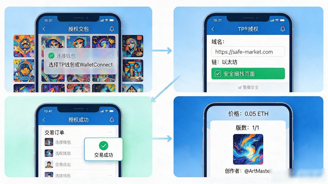 TP钱包买NFT怎么操作？连市场、授权、付款、出图一次讲清