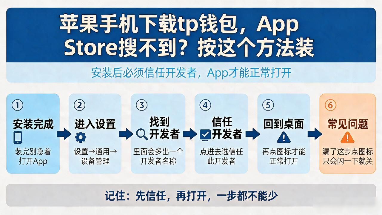 苹果手机下载tp钱包，App Store搜不到？按这个方法装