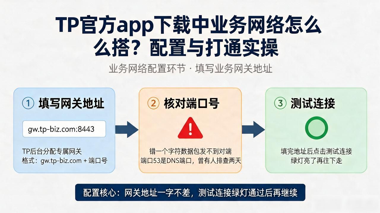 TP官方app下载中业务网络怎么搭？配置与打通实操