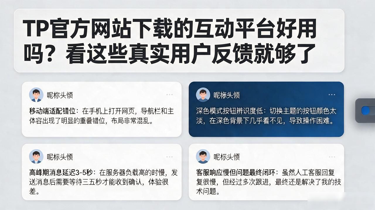 TP官方网站下载的互动平台好用吗？看这些真实用户反馈就够了