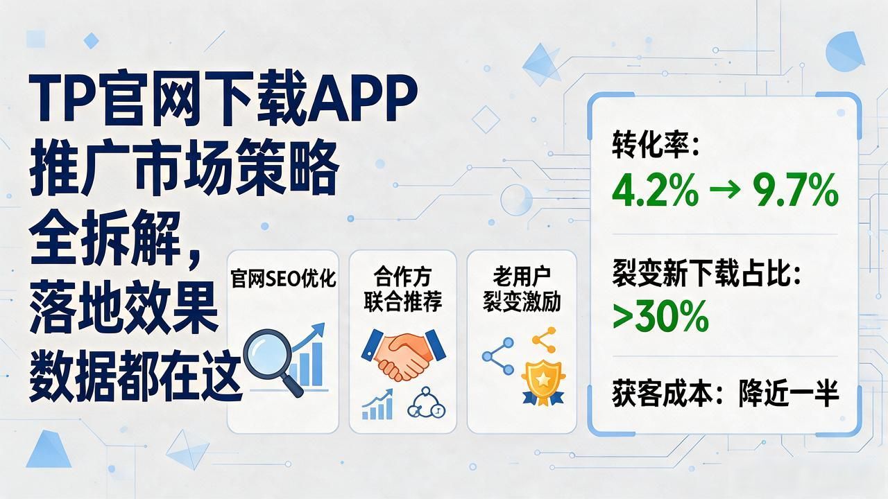 TP官网下载APP推广市场策略全拆解，落地效果数据都在这