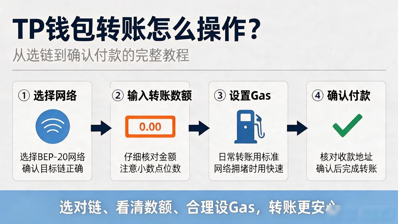 TP钱包转账怎么操作？从选链到确认付款的完整教程