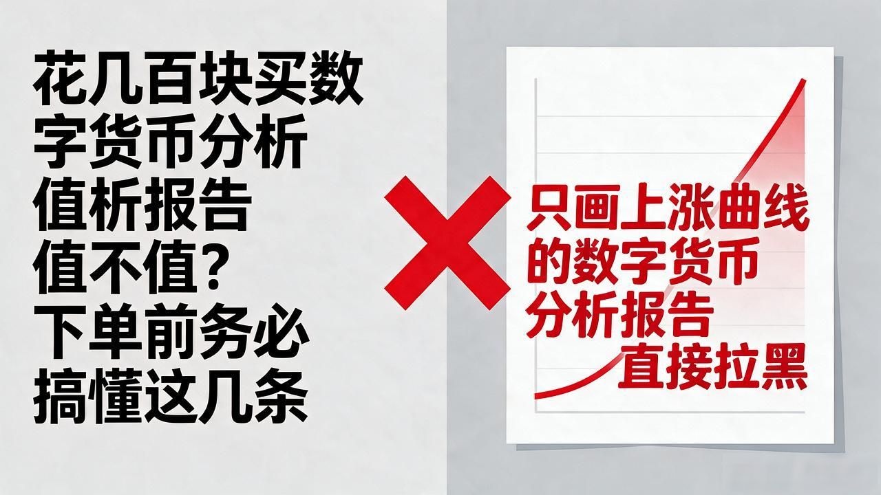 花几百块买数字货币分析报告值不值？下单前务必搞懂这几条
