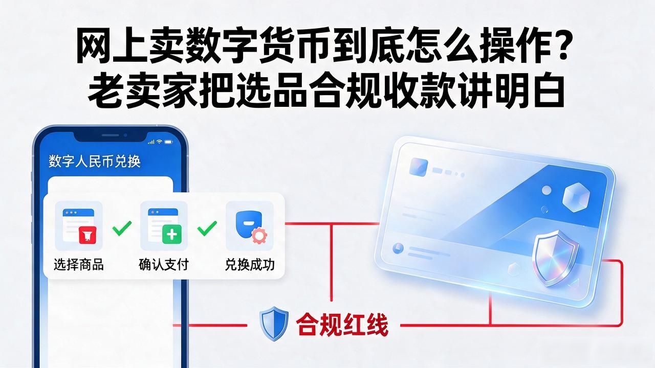 网上卖数字货币到底怎么操作？老卖家把选品合规收款讲明白