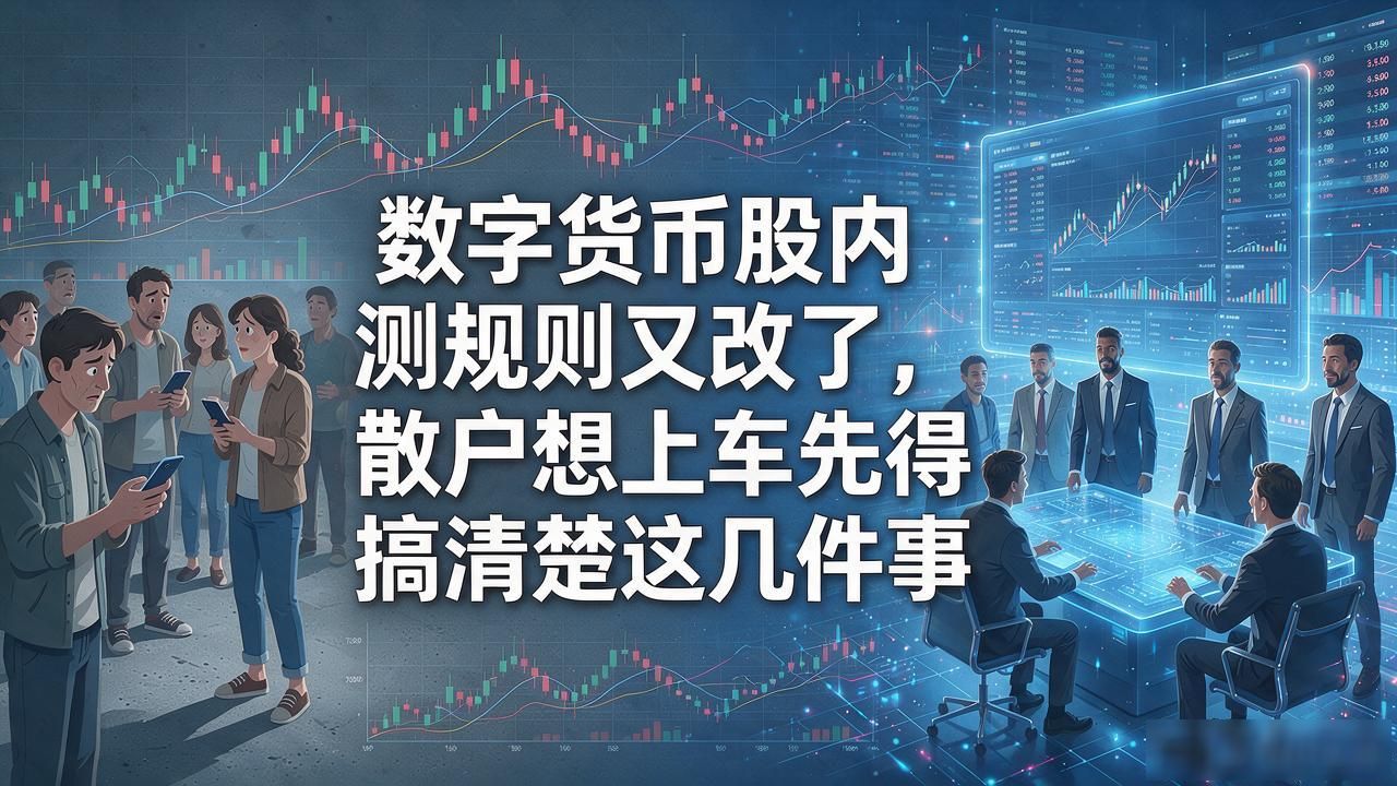 数字货币股内测规则又改了，散户想上车先得搞清楚这几件事