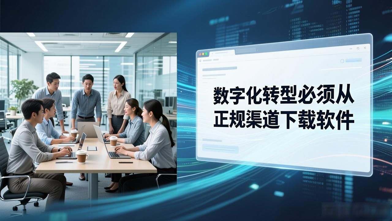 数字化转型必须从正规渠道下载软件