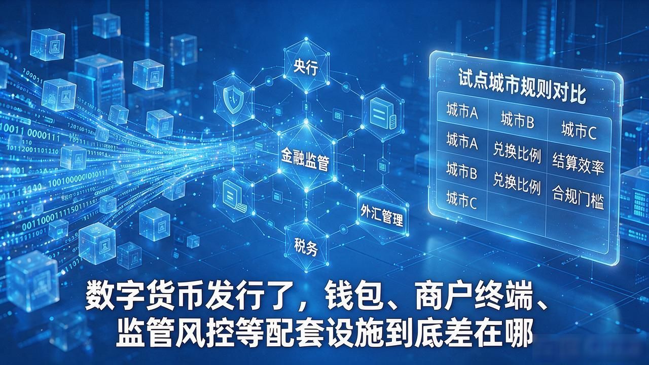 数字货币发行了，钱包、商户终端、监管风控等配套设施到底差在哪