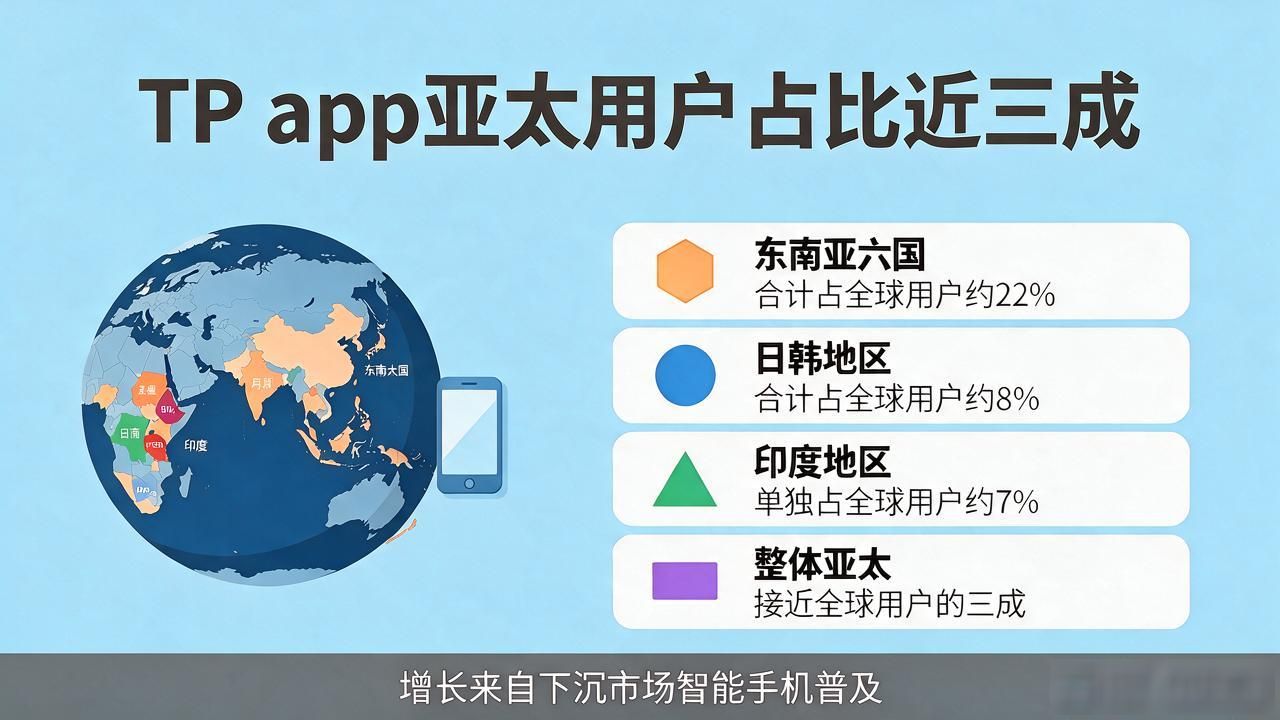 TP官方app全球用户比例，各地区占比数据全说清了