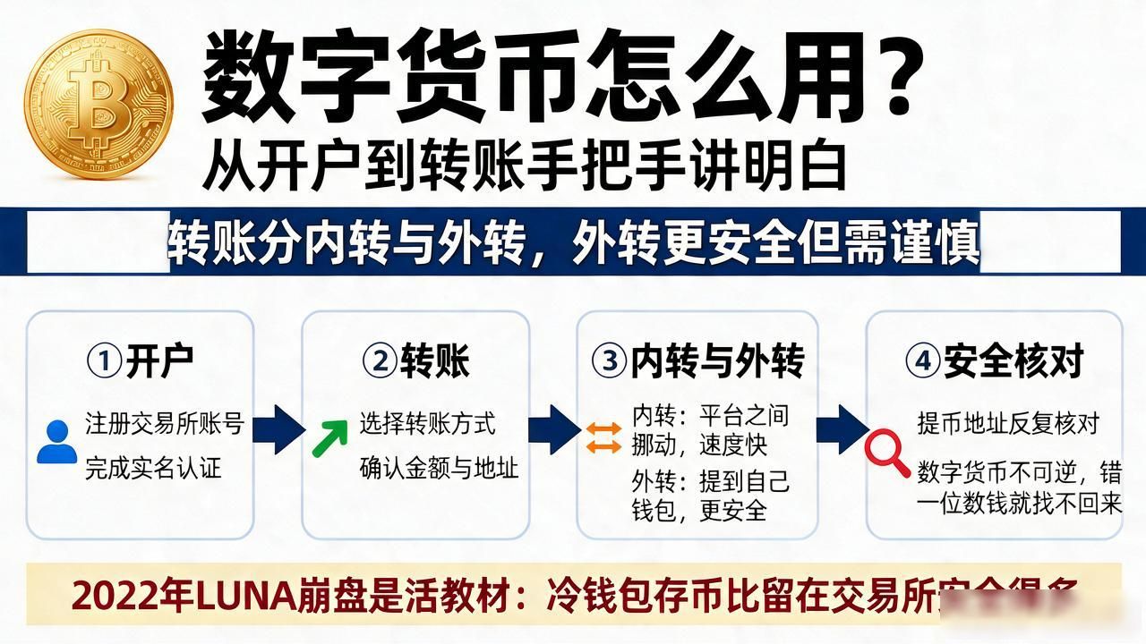 数字货币怎么用？从开户到转账手把手讲明白