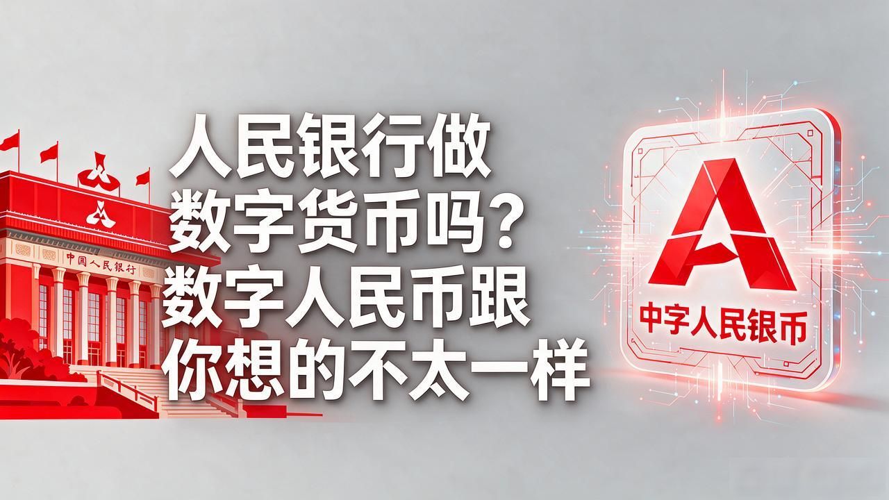 人民银行做数字货币吗？数字人民币跟你想的不太一样