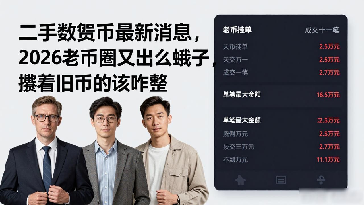 二手数字货币最新消息，2026老币圈又出幺蛾子，攥着旧币的该咋整