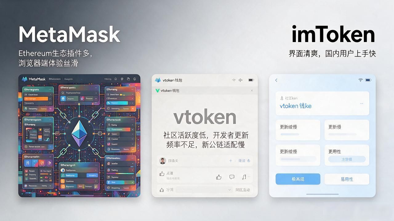 imToken与MetaMask对比_数字货币钱包哪个好 vtoken_vtoken多链钱包选择