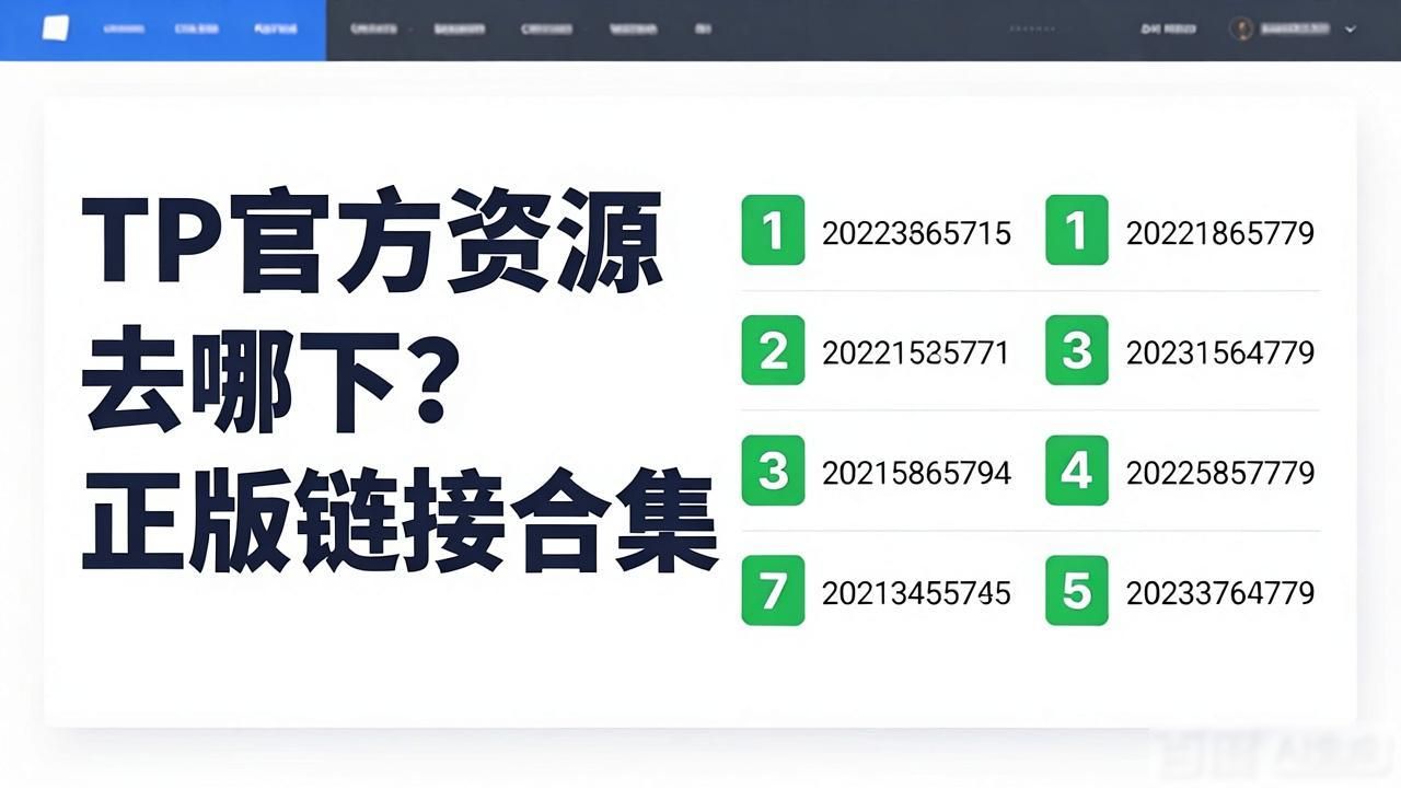 TP官方资源去哪下？正版链接合集