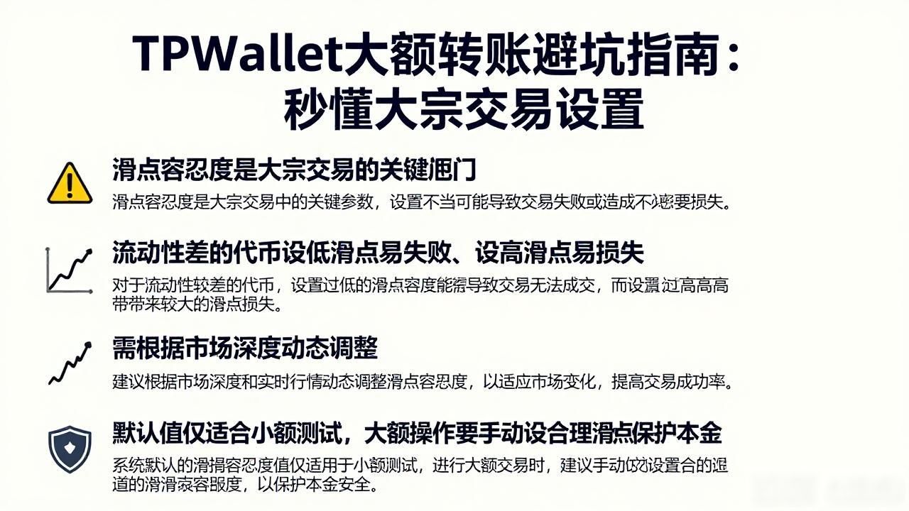 TPWallet大额资金移动_如何在TPWallet中进行大宗交易？_去中心化钱包Gas费与滑点控制