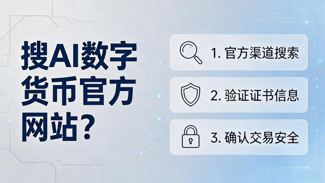 搜AI数字货币官方网站？三步辨别真假，别再乱点来路不明的链接