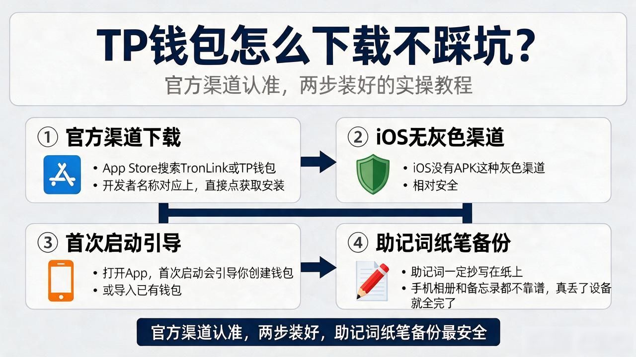 TP钱包怎么下载不踩坑？官方渠道认准，两步装好的实操教程