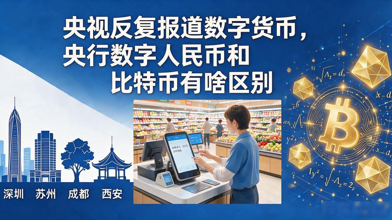 数字货币 央视_数字人民币与比特币区别_央行数字货币试点进展