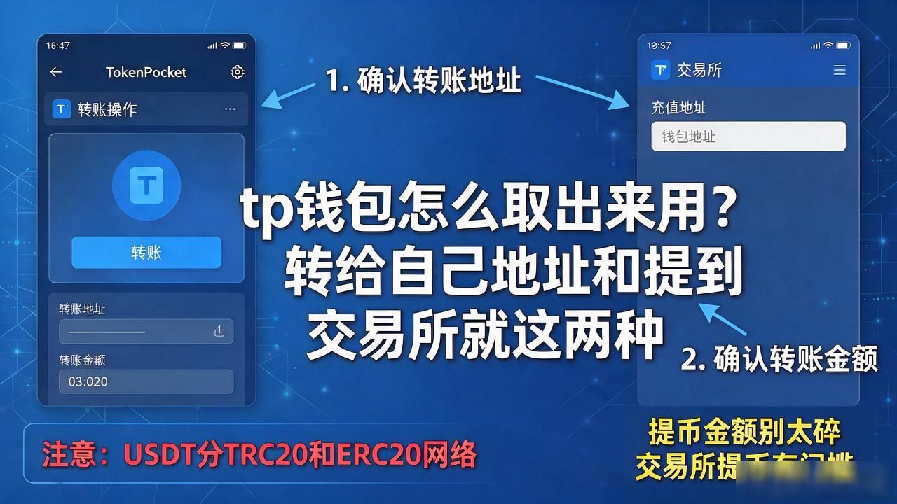 tp钱包怎么取出来用？转给自己地址和提到交易所就这两种