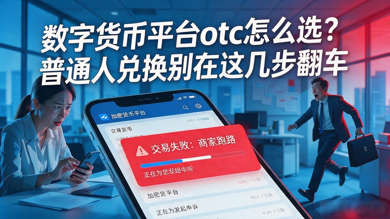 数字货币平台otc怎么选？普通人兑换别在这几步翻车