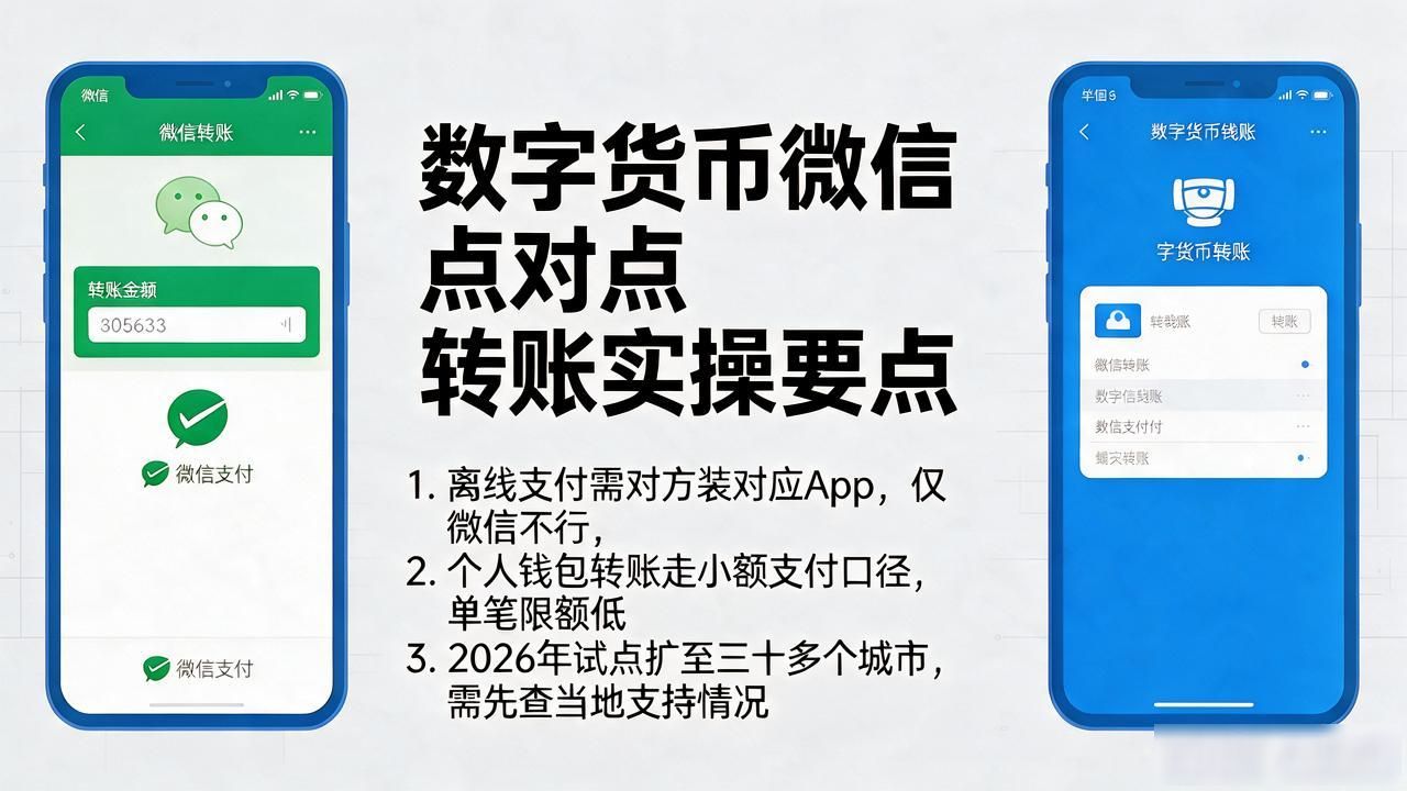 数字货币微信点对点转账到底怎么搞？2026年普通人实操要点全解析