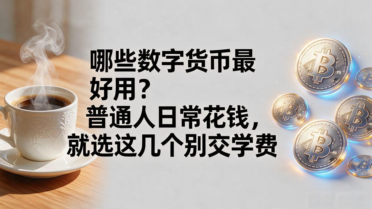 哪些数字货币最好用？普通人日常花钱，就选这几个别交学费