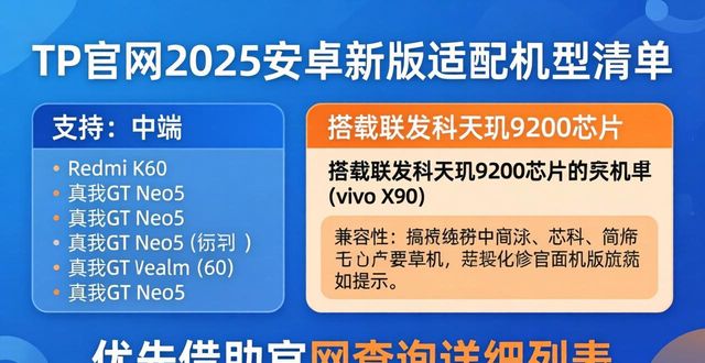 TP官网2025安卓新版适配机型清单